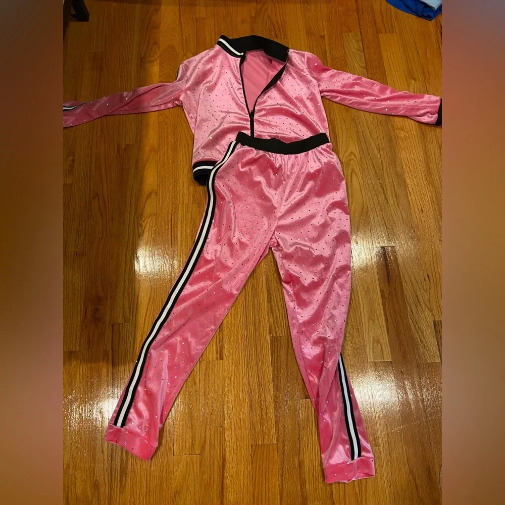 Weissman Showtime “Apple Bottom Jeans” Costume – Child Medium Pink/Black